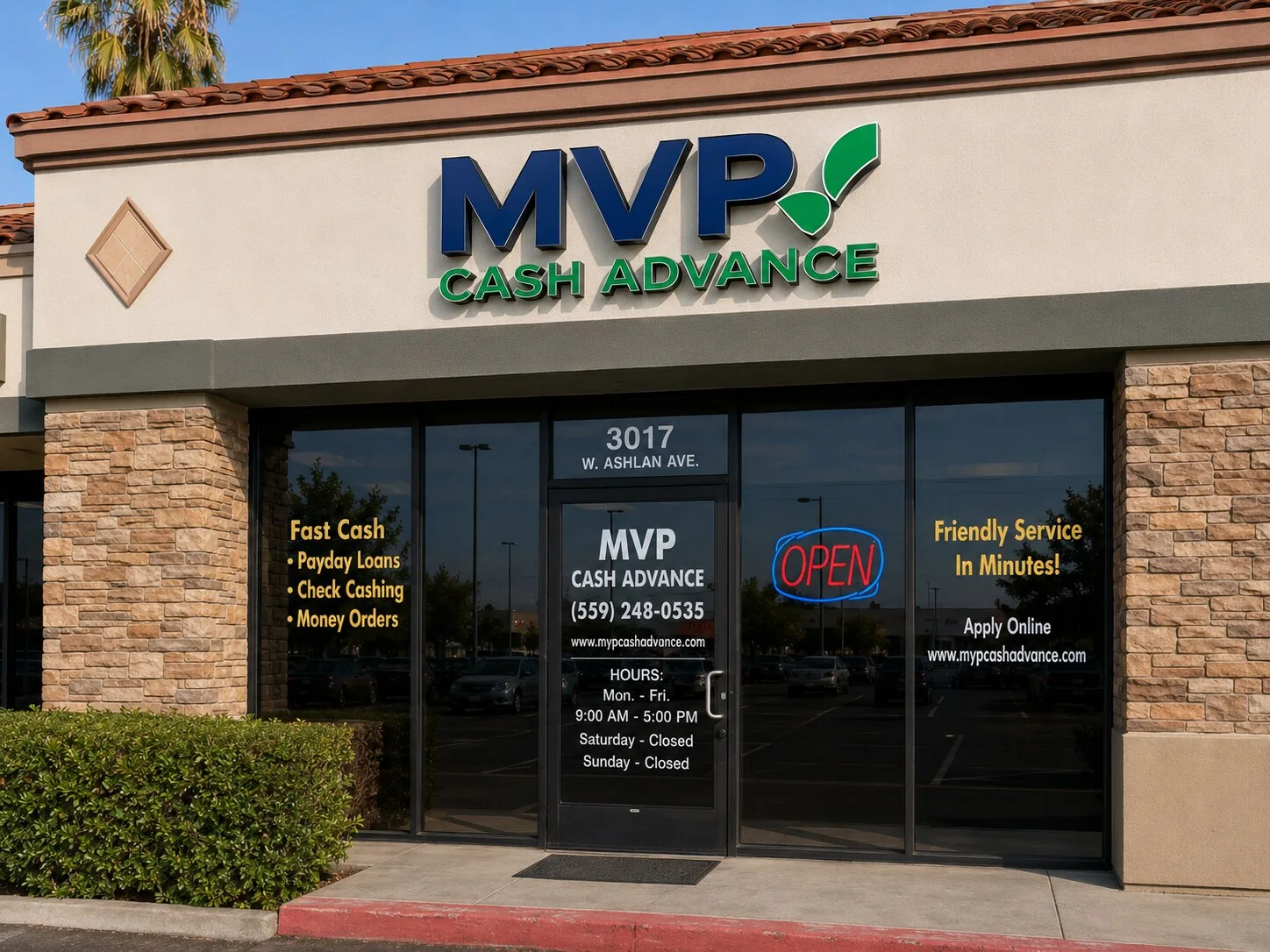 Exterior view near 3017 W Ashlan Ave, Fresno, CA 93722