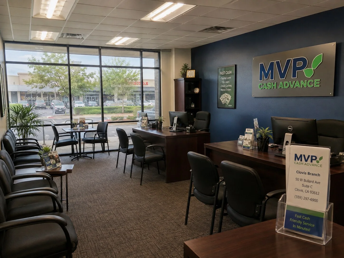 Inside MVP Cash Advance Clovis Bullard office